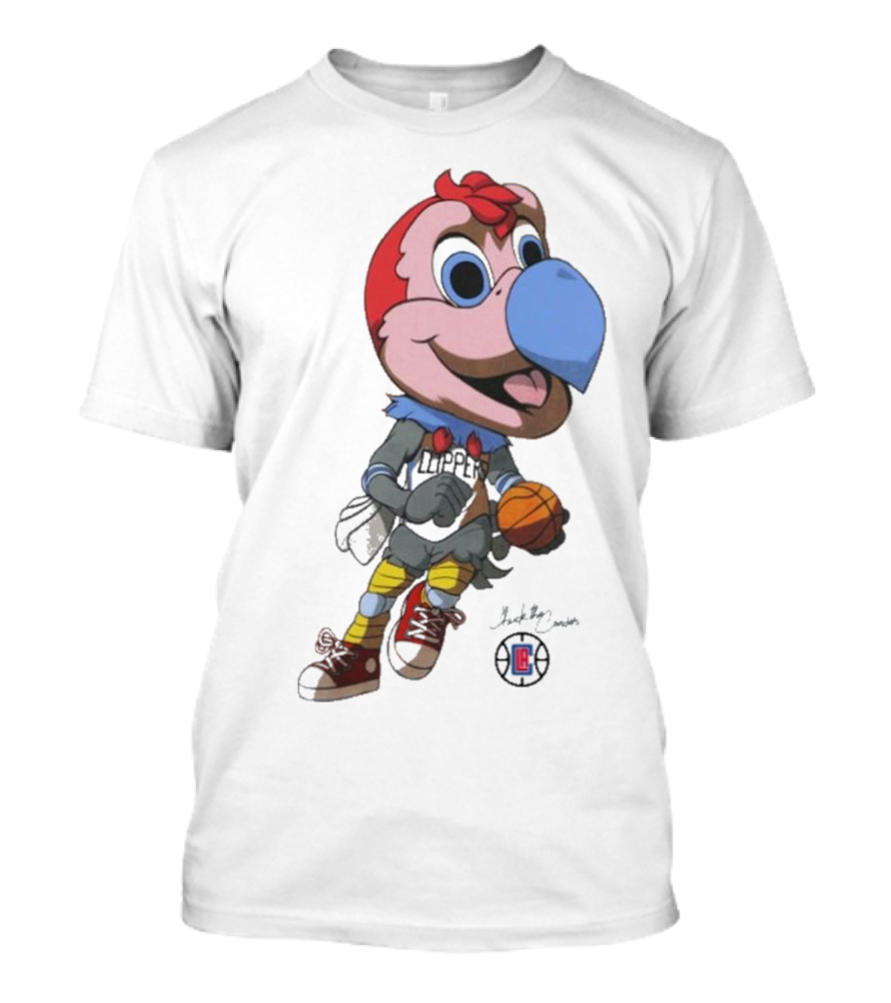 LA Los Angeles Clippers Chuck The Condor Basketball Mascot T-Shirt