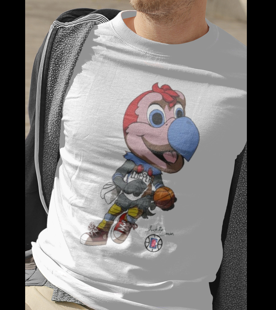 LA Los Angeles Clippers Chuck The Condor Basketball Mascot T-Shirt