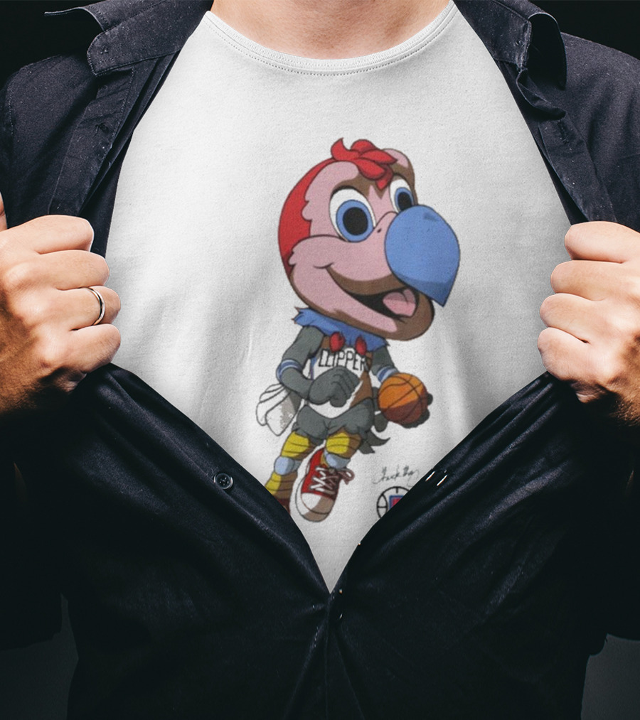 LA Los Angeles Clippers Chuck The Condor Basketball Mascot T-Shirt