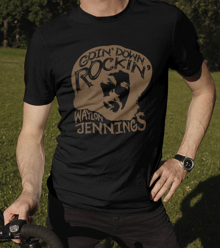 Goin' Down Rockin' Waylon Jennings Men's Collection T-Shirt