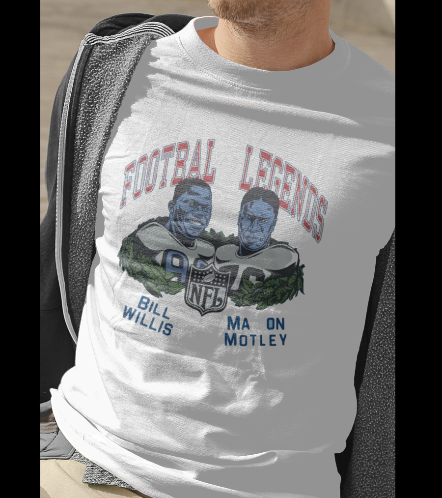Football Legends Bill Willis Marion Motle NFL T-Shirt
