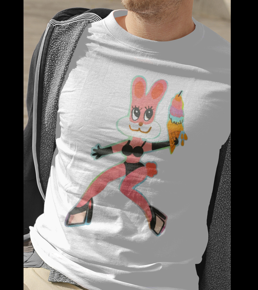 Karol G Merch Mañana Será Bonito Bunny In Bikini With Ice Cream Cone T-Shirt