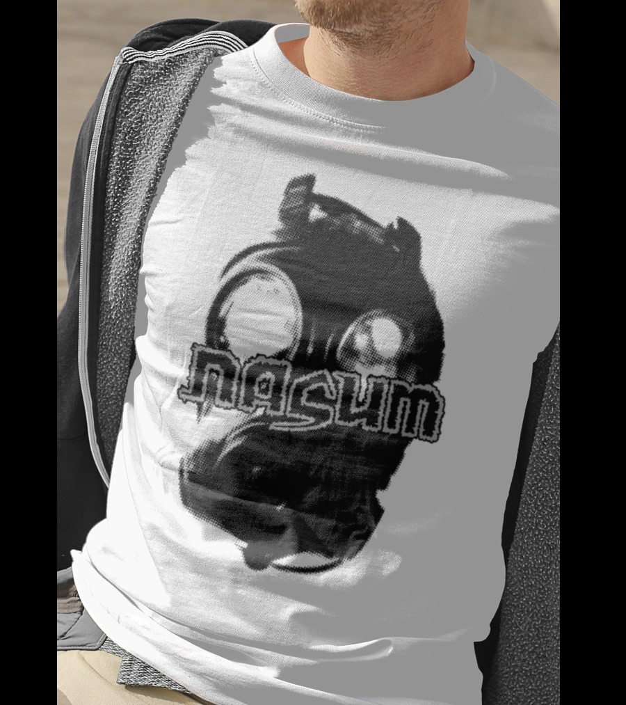 Nasum Gasmask Logo Dark Aesthetic T-Shirt