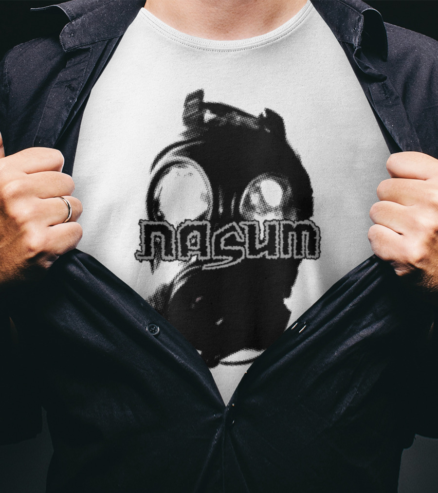 Nasum Gasmask Logo Dark Aesthetic T-Shirt