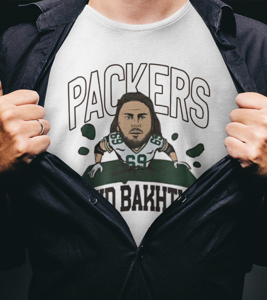 Green Bay Packers NFL David Bakhtiari #69 Breakthrough T-Shirt