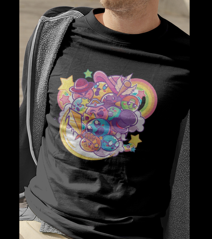 Terraria Merch Town Slime Rainbow Star Hat Collection T-Shirt