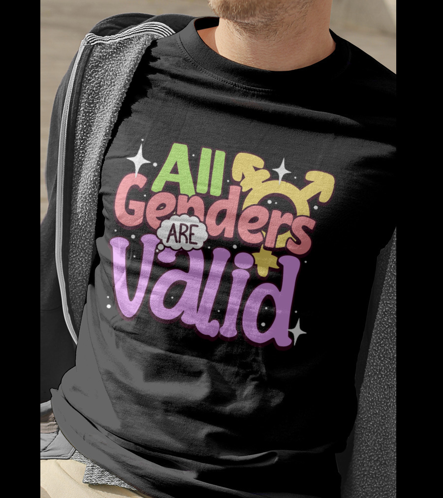 All Genders Are Valid Symbolic Gender Equality T-Shirt