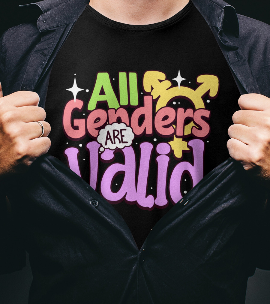All Genders Are Valid Symbolic Gender Equality T-Shirt