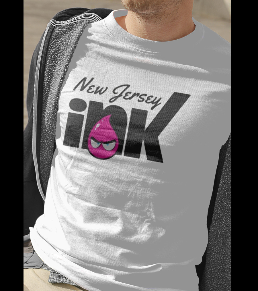 New Jersey Ink Angry Pink Droplet T-Shirt
