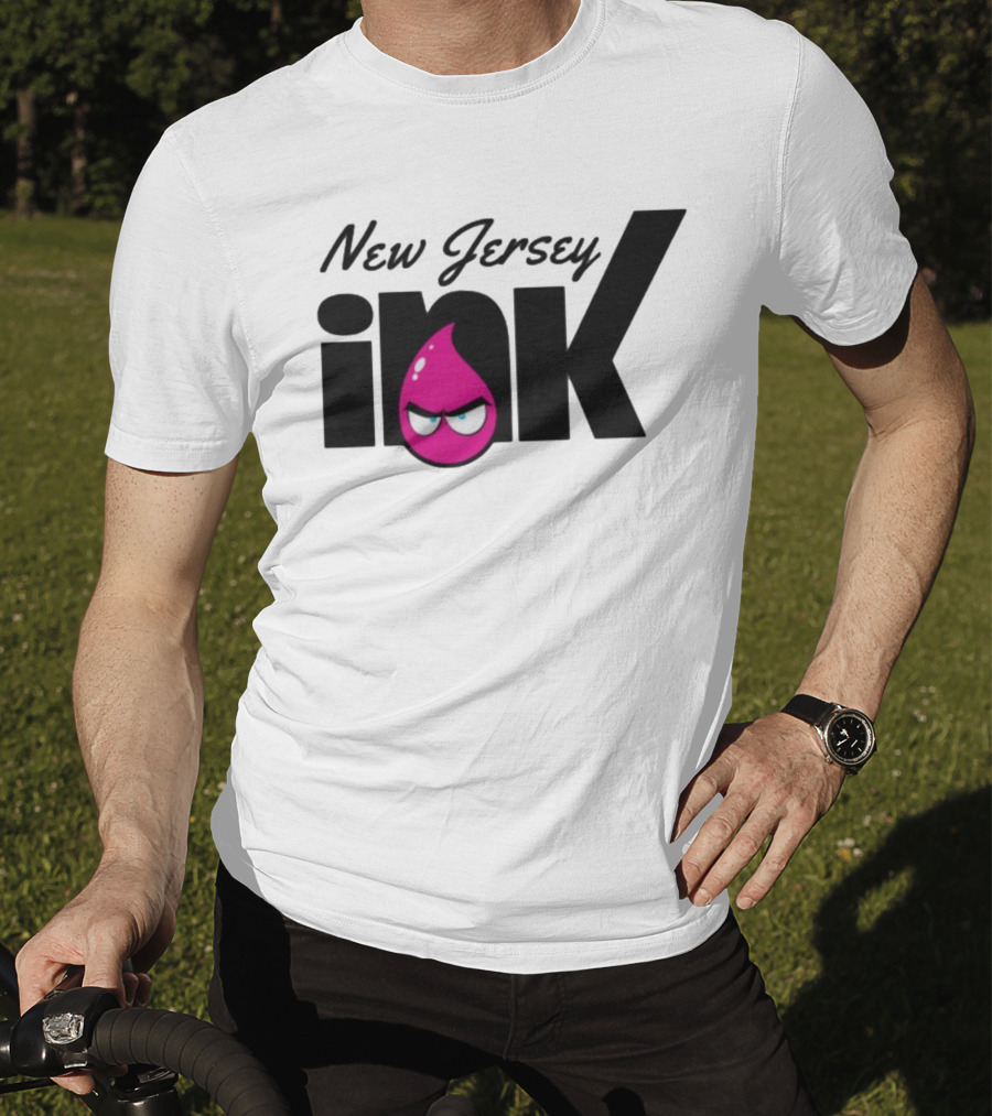 New Jersey Ink Angry Pink Droplet T-Shirt