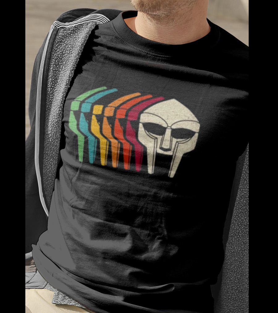 Retro Multicolor MF Doom Mask T-Shirt