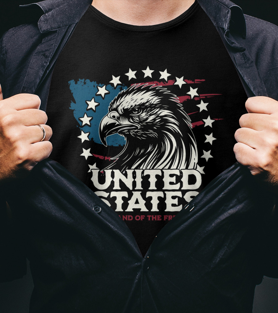 United States Land Of The Free Eagle T-Shirt