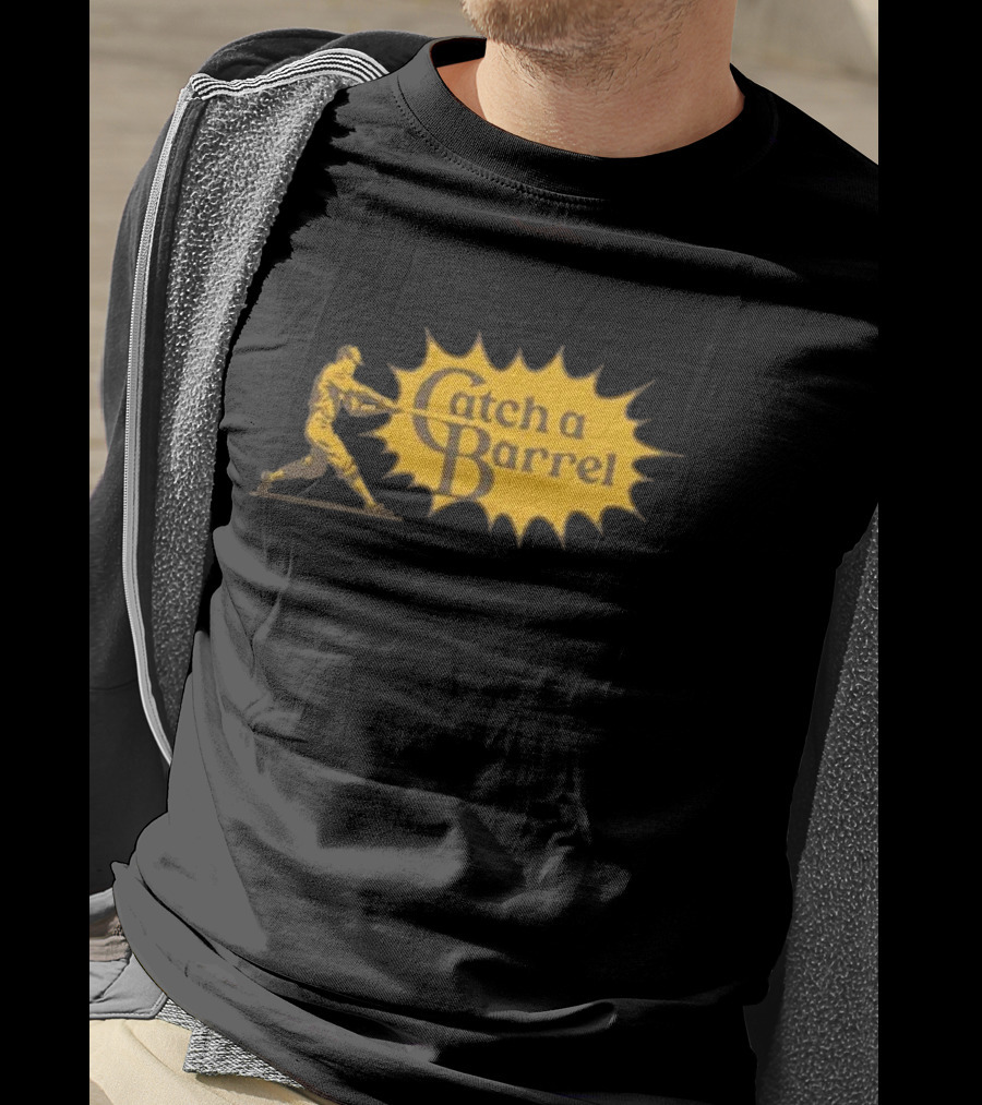 Catch A Barrel Baseball Player Swing Explosion T-Shirt