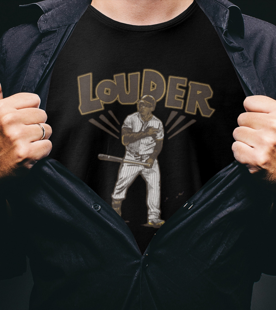 Trent Grisham Louder Baseball Theme With Dynamic Player Image T-Shirt