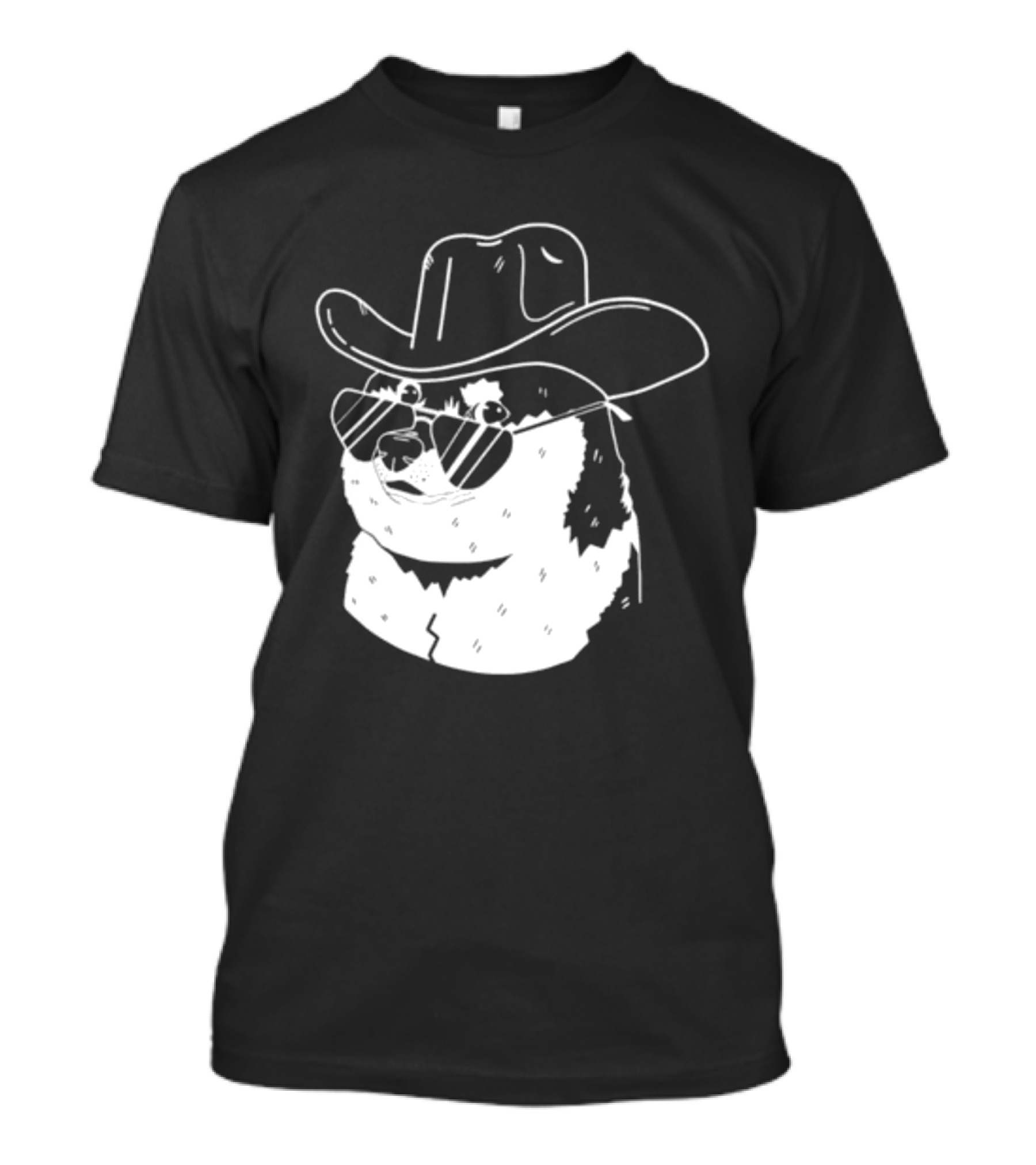 Rodeo Doge Cowboy Hat Sunglasses Collection T-Shirt