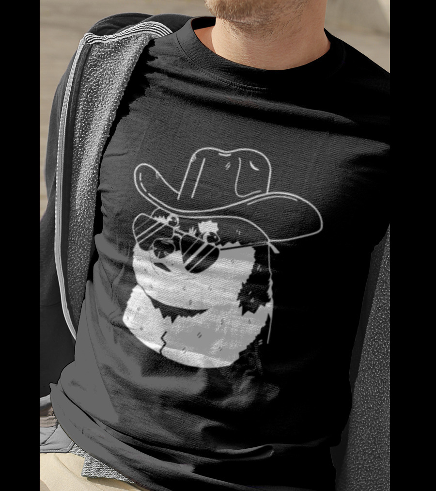 Rodeo Doge Cowboy Hat Sunglasses Collection T-Shirt