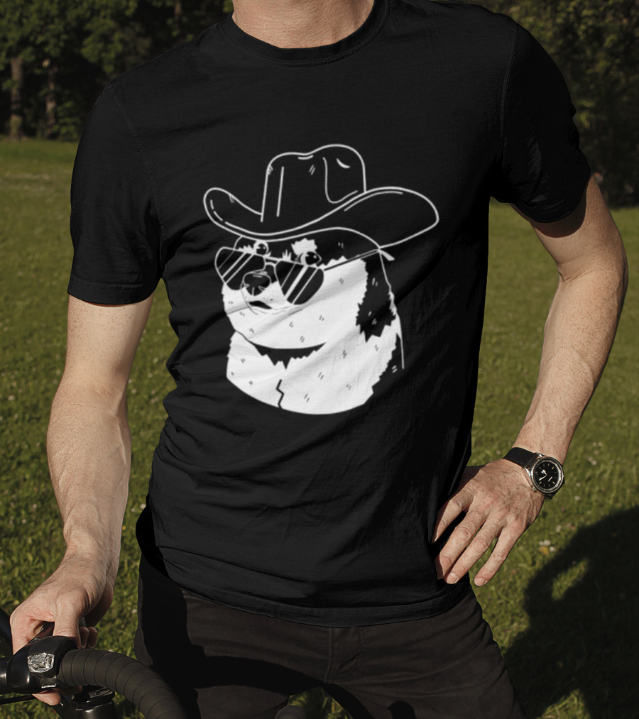 Rodeo Doge Cowboy Hat Sunglasses Collection T-Shirt