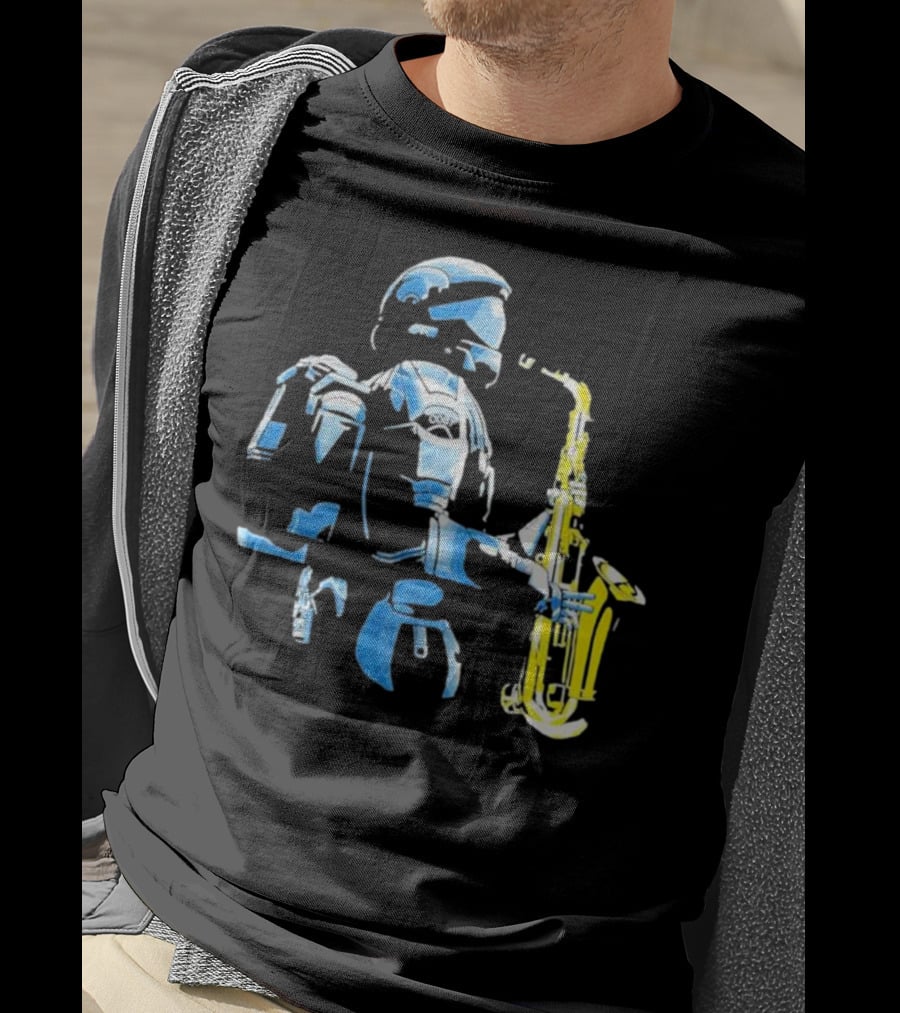 Halo 3 ODST Soldier Playing Saxophone T-Shirt