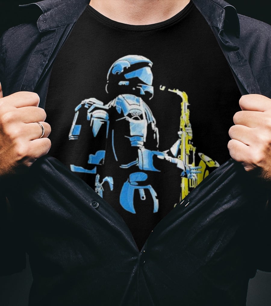 Halo 3 ODST Soldier Playing Saxophone T-Shirt