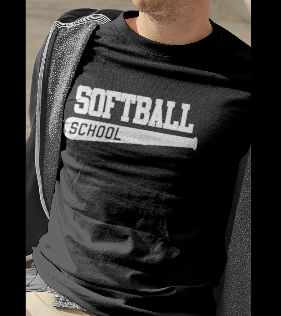 Softball School Bat T-Shirt