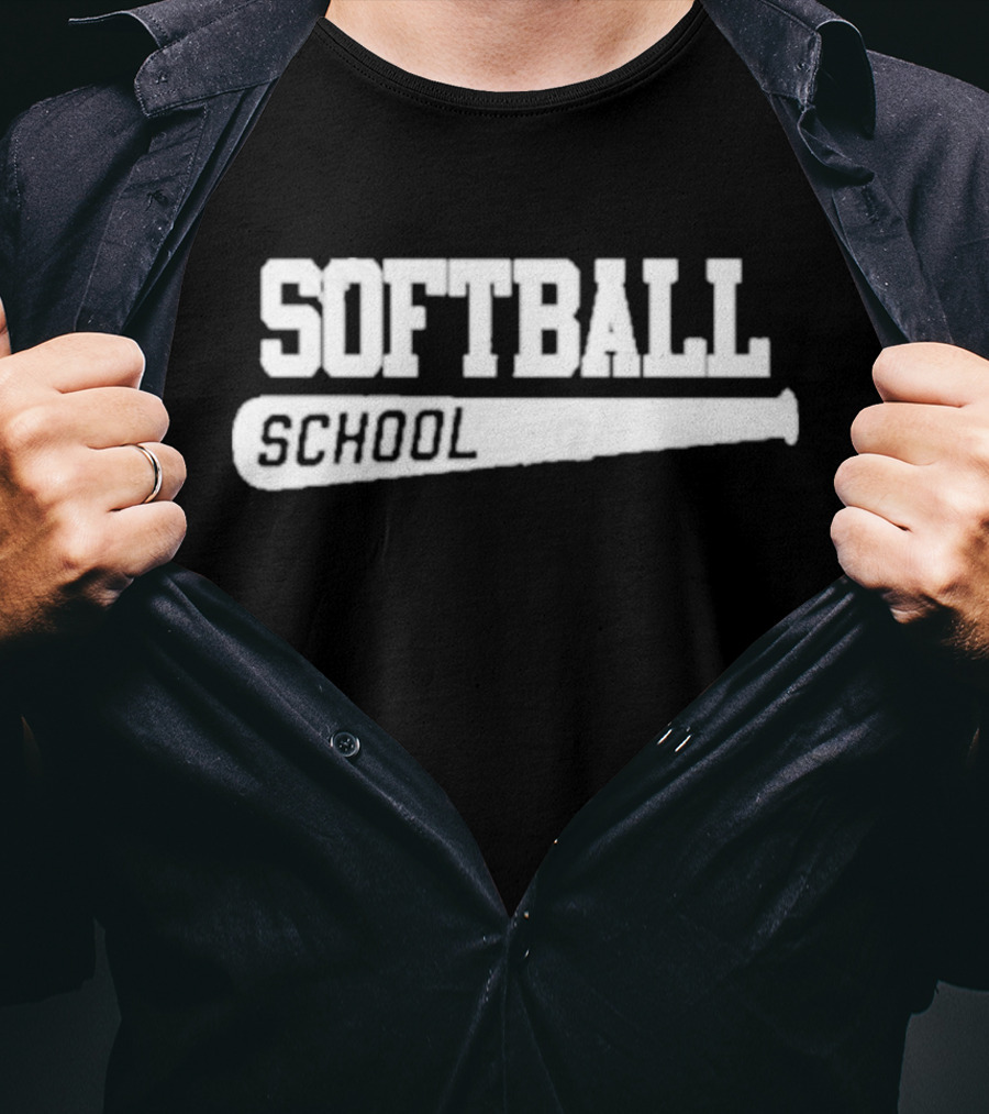 Softball School Bat T-Shirt