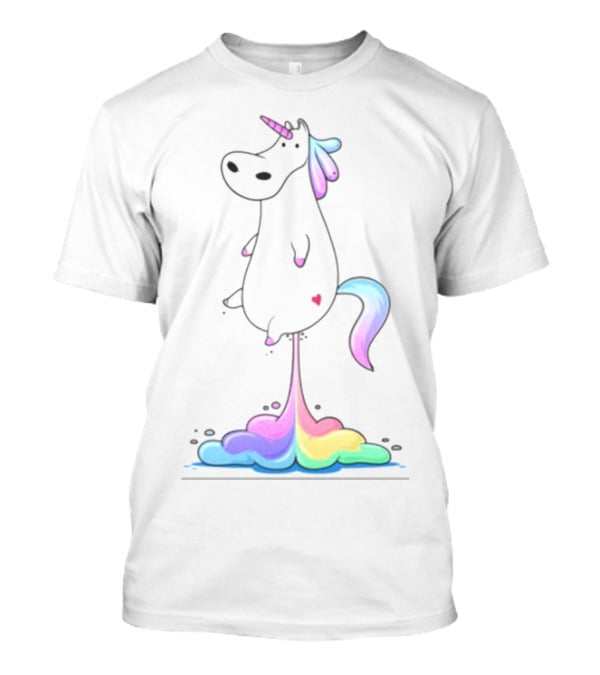 Unicorn Fart Rainbow Clouds Magic T-Shirt