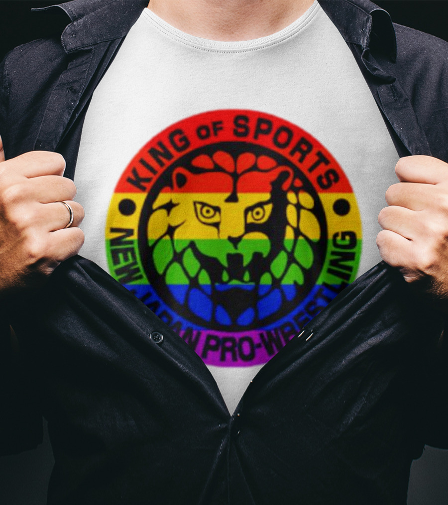 King Of Sports New Japan Pro-Wrestling Rainbow Lion T-Shirt