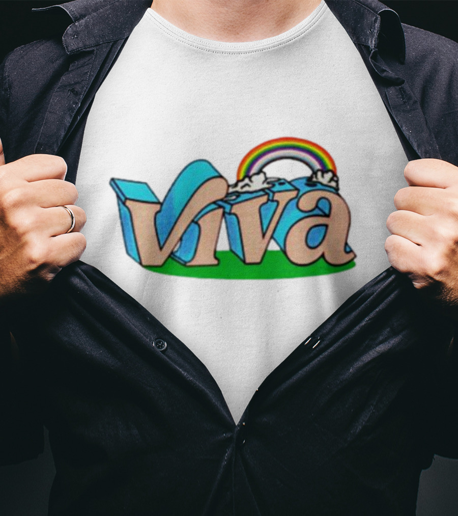 Viva La Pride Rainbow Clouds T-Shirt