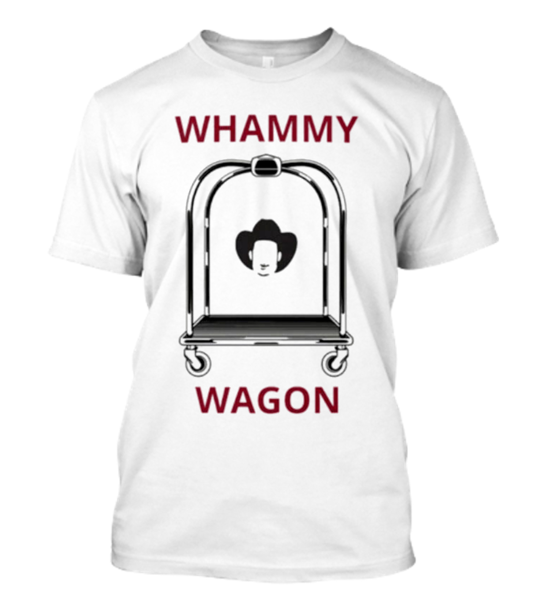 Whammy Wagon Luggage Cart Cowboy Hat T-Shirt