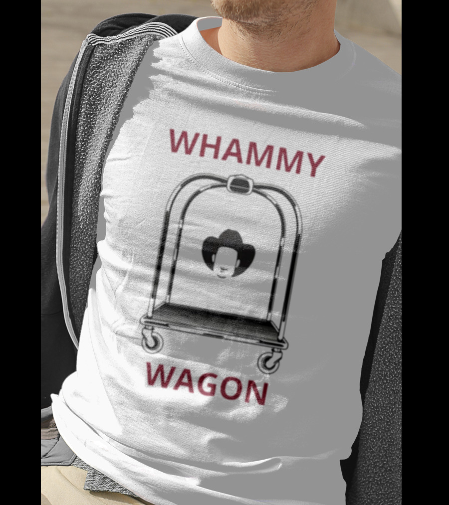 Whammy Wagon Luggage Cart Cowboy Hat T-Shirt