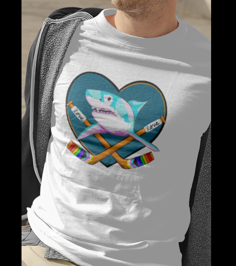 San Jose Sharks Pride Night Love Inclusion Diversity Hockey T-Shirt