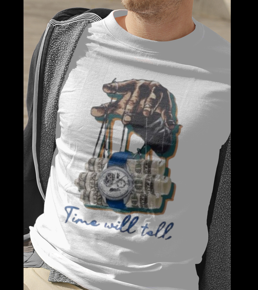 Makobi Time Will Tell Hand Controlling Watch And Money Rolls T-Shirt