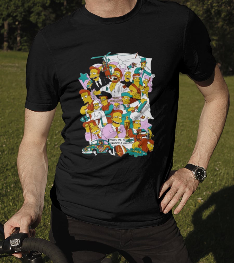 HI I’m Troy Mcclure Follow Me To Springfield Aquarium Simpsons T-Shirt