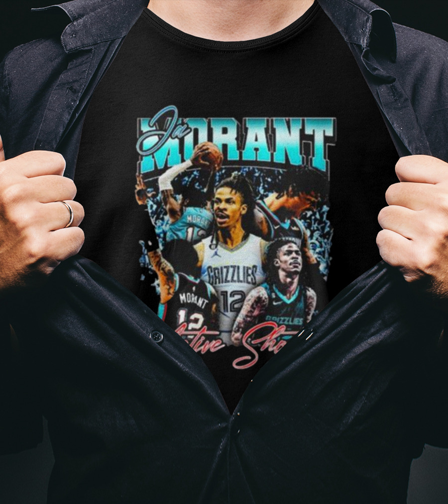 Ja Morant Grizzlies Active Shooter Basketball Star T-Shirt