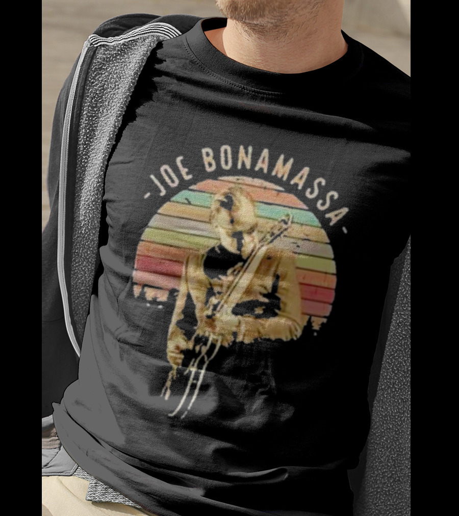 Joe Bonamassa Vintage Sunset Guitar T-Shirt