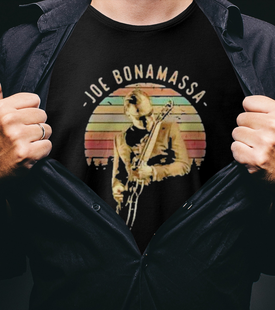 Joe Bonamassa Vintage Sunset Guitar T-Shirt