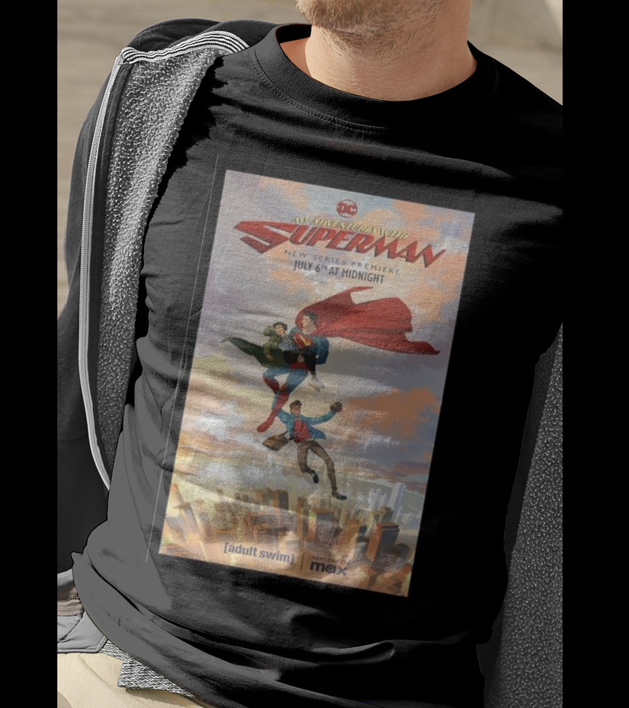 My Adventures With Superman New Series Premiere July 6th At Midnight Adult Swim Max T-Shirt