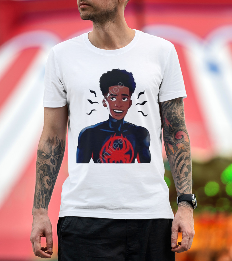 Spider Fam Charms Miles Across the Spider Verse T-Shirt