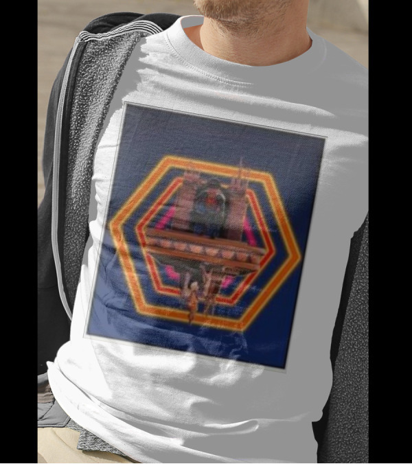 Spider Man And Gwen Stacy With Hexagon Background In Spider Verse Across The Spider Verse T-Shirt