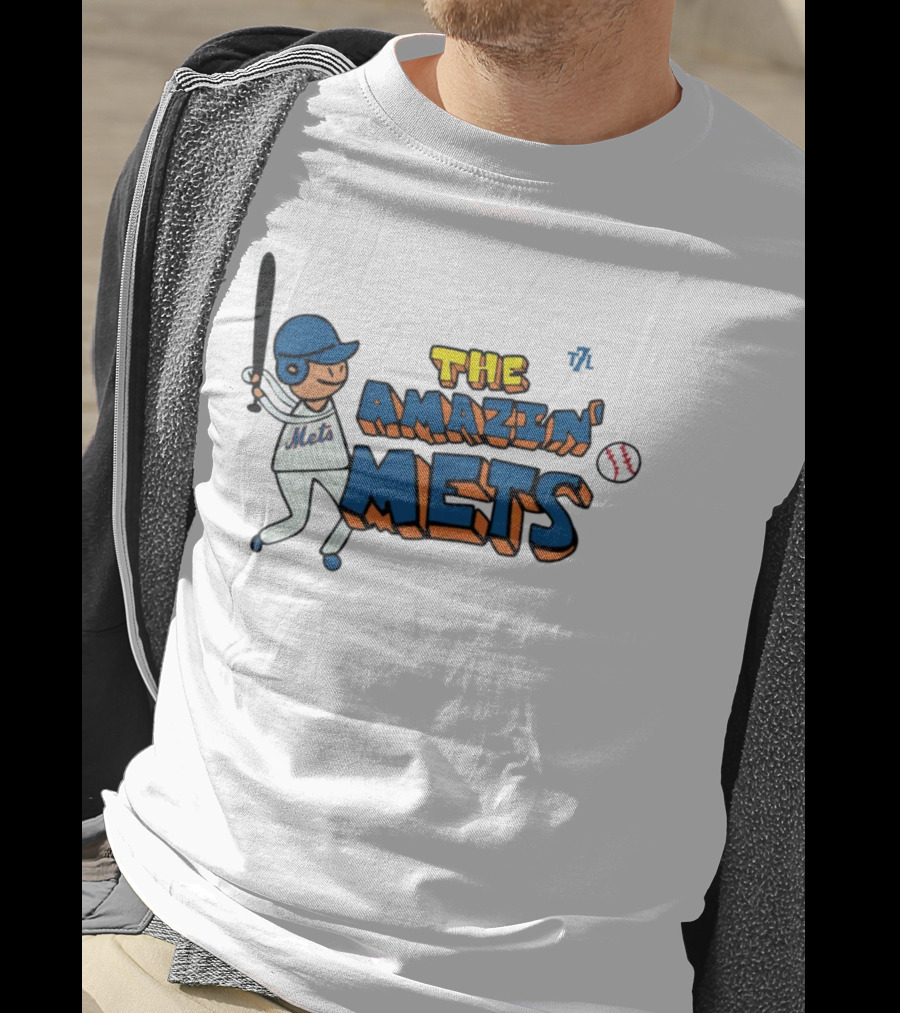 The Amazin' Mets Batter Doodle 7L T-Shirt