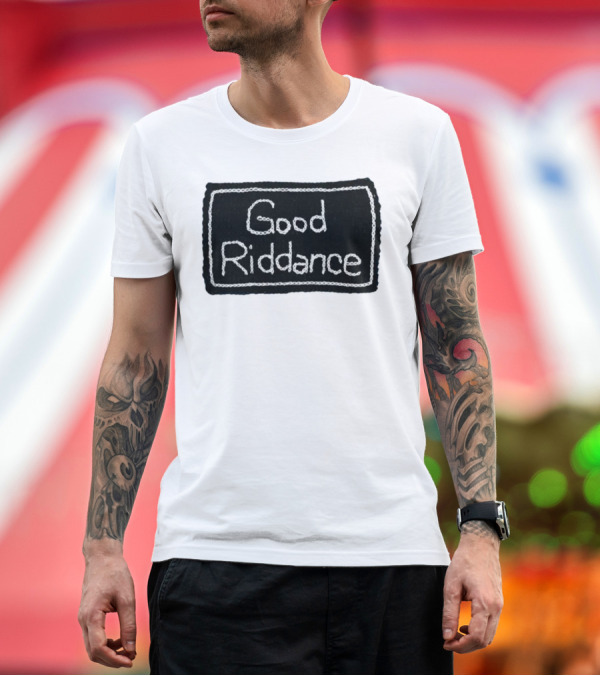 Premium T-Shirt: Gracie Abrams Good Riddance Crochet Black Patch T-Shirt Gracie Abrams Good Riddance Crochet Black Patch T-Shirt