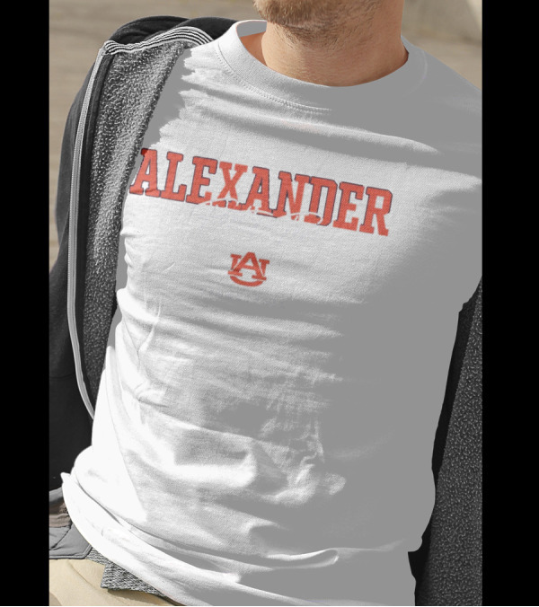 Alexander Forty-Two Auburn Basketball NIL Athlete Mens T-Shirt
