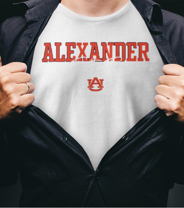 Alexander Forty-Two Auburn Basketball NIL Athlete Mens T-Shirt