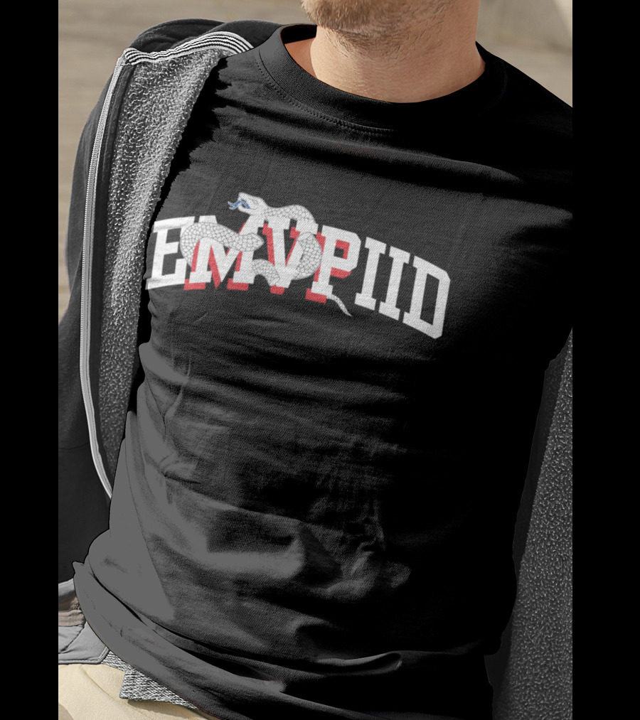 Philadelphia Joel Embiid Emvpiid Snake Typography T-Shirt