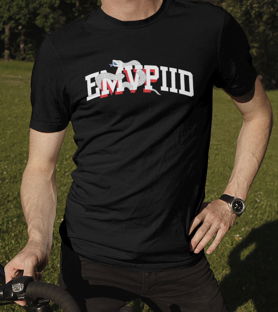 Philadelphia Joel Embiid Emvpiid Snake Typography T-Shirt