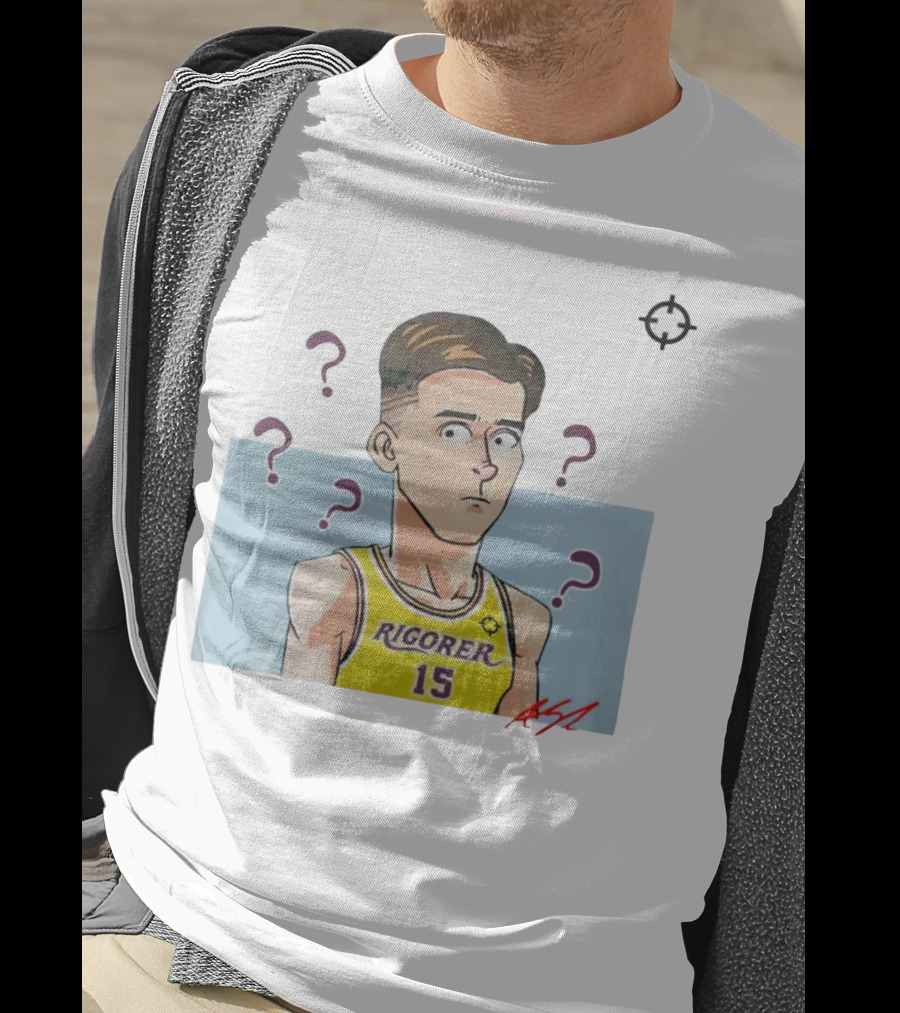 Austin Reaves Rigorer 15 Anime Style Player With Confused Expression T-Shirt