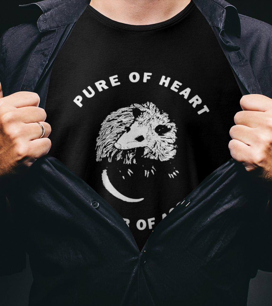 Pure Of Heart Dumb Of Ass Badgerhound Possum T-Shirt