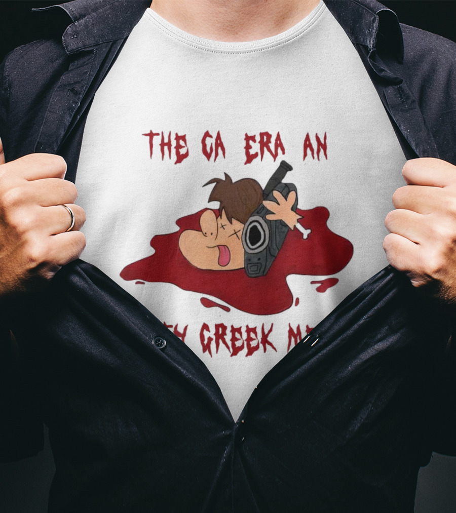 Dirty Creek Media The Cameraman Cartoon Blood Pool T-Shirt