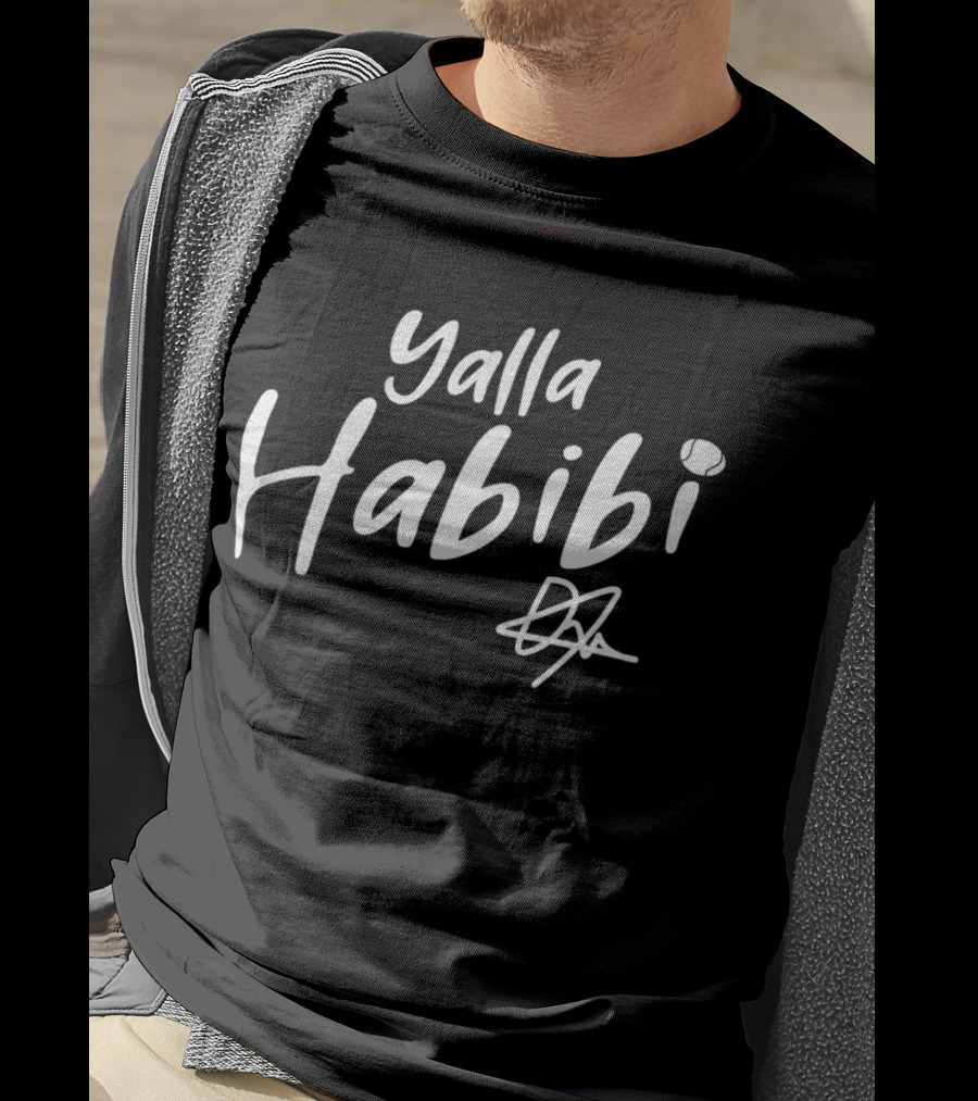 Ons Jabeur Yalla Habibi Tennis Ball Signature T-Shirt