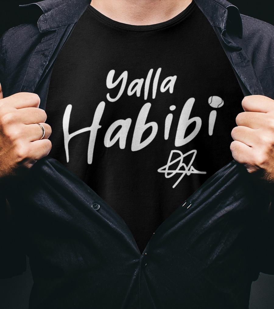 Ons Jabeur Yalla Habibi Tennis Ball Signature T-Shirt